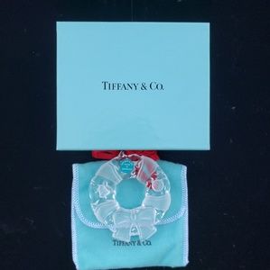 Vintage Tiffany & Co. Crystal Glass Wreath Christm
